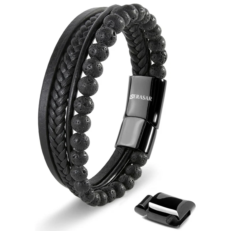 Lederarmband "Stone"