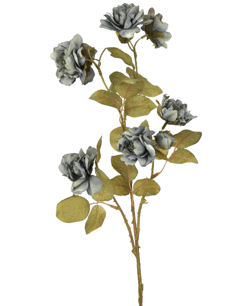 Künstliche Rose Nero 68 cm blau