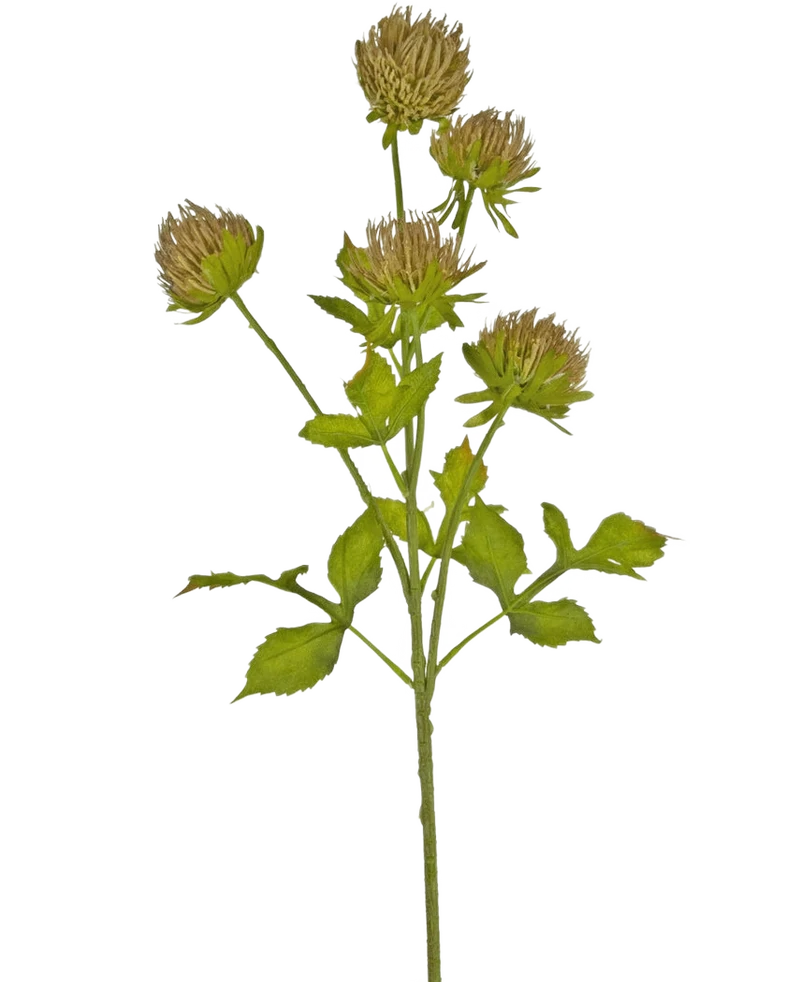 Künstliche Blume Distel 66 cm braun