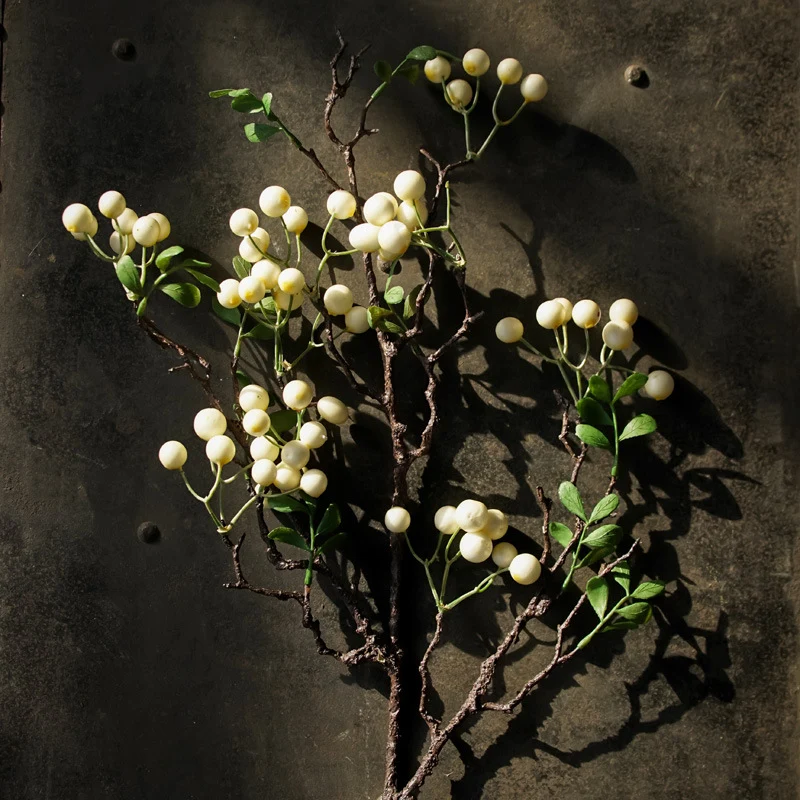 70cm Ilex Kunstpflanze Winterbeeren Deko