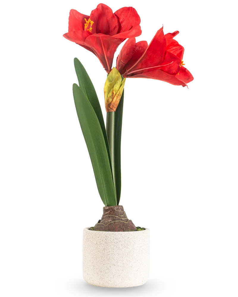 Künstliche Blume Amaryllis rot 48 cm