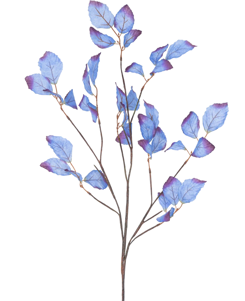 Künstliches Apfelblatt 90 cm blau