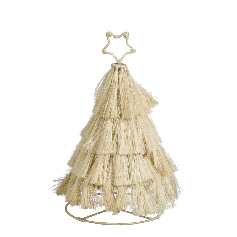 Weihnachtsdekoration Baum - H44 x Ø25 cm - Jute - Beige