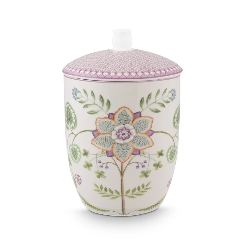 Vorratsglas Lily & Lotus in Off White, 1,5 Liter
