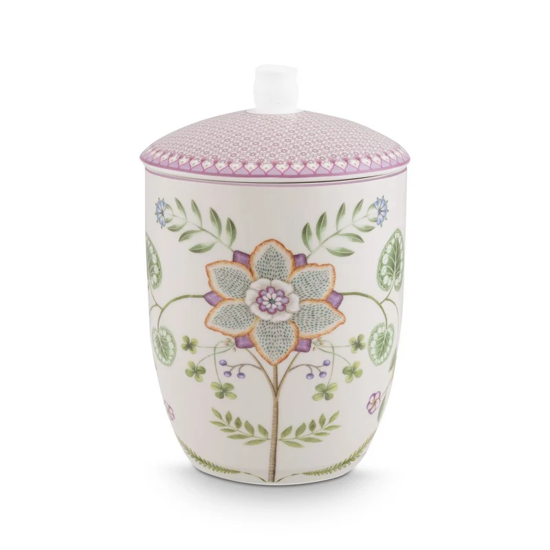 Vorratsglas Lily & Lotus in Off White, 1,5 Liter
