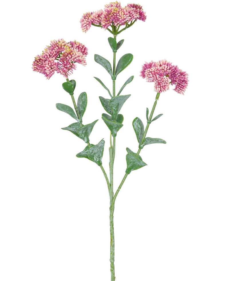 Künstlicher Zweig Sedum 56 cm hellrosa