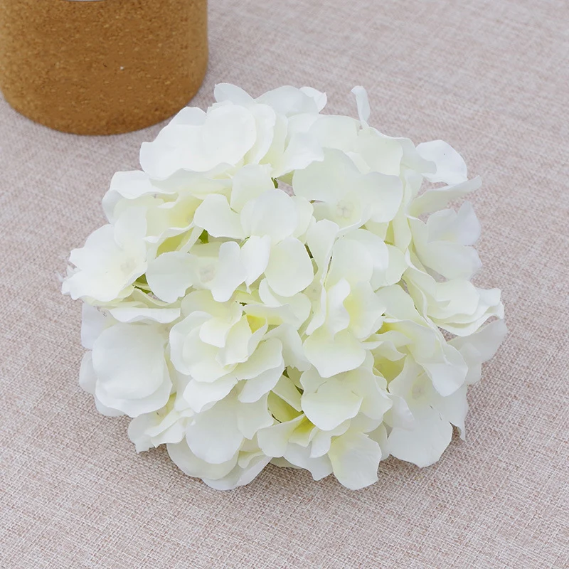 künstliche Hortensien Köpfe mit Stielen, Flauschige große Rispenhortensie gefälschte Blumen für DIY Blumenarrangements, Hochzeitsfeier Home Office Dekor, Herzstück
