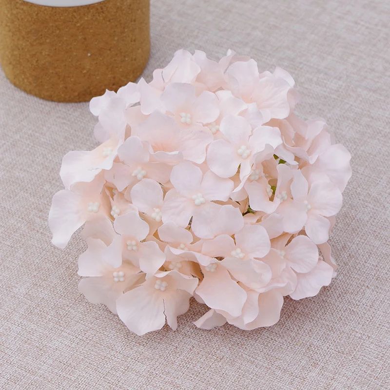künstliche Hortensien Köpfe mit Stielen, Flauschige große Rispenhortensie gefälschte Blumen für DIY Blumenarrangements, Hochzeitsfeier Home Office Dekor, Herzstück
