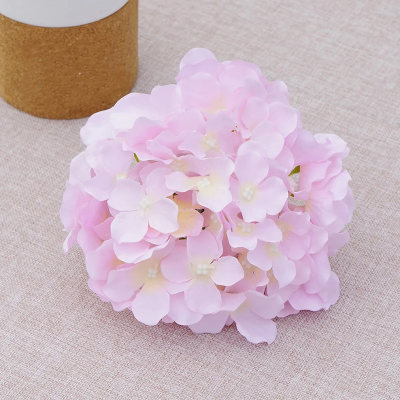 künstliche Hortensien Köpfe mit Stielen, Flauschige große Rispenhortensie gefälschte Blumen für DIY Blumenarrangements, Hochzeitsfeier Home Office Dekor, Herzstück