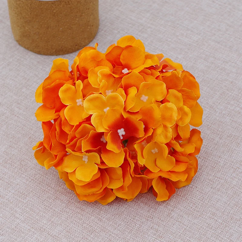 künstliche Hortensien Köpfe mit Stielen, Flauschige große Rispenhortensie gefälschte Blumen für DIY Blumenarrangements, Hochzeitsfeier Home Office Dekor, Herzstück