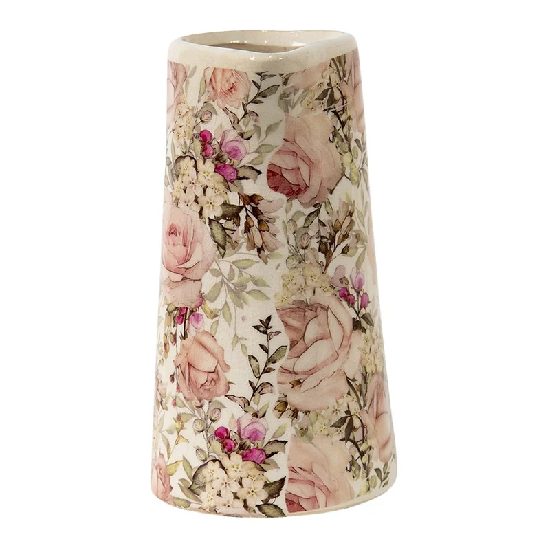 Keramik-Blumenwasserkrug 2100 ml, Rosa