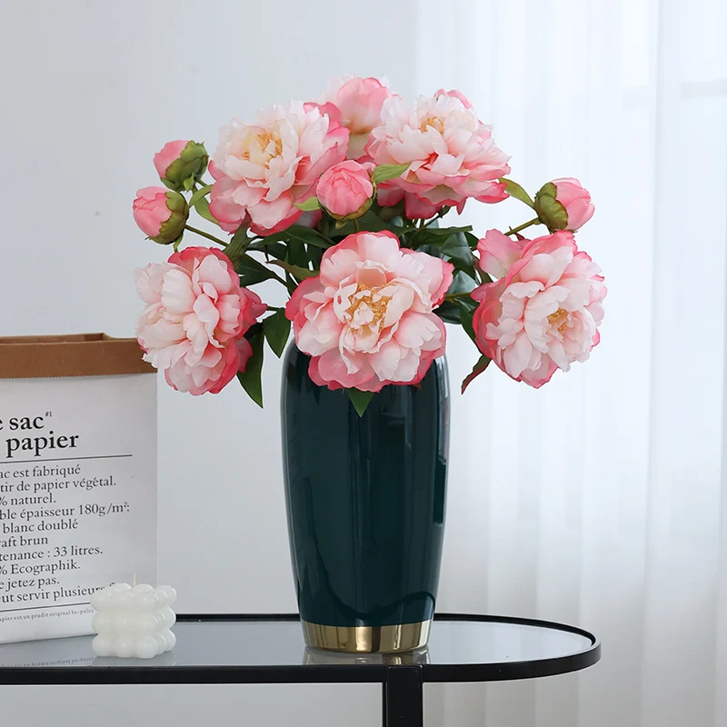 68 cm lange Künstliche Pfingstrosenstiele – Für Blumenarrangements & Home-Design