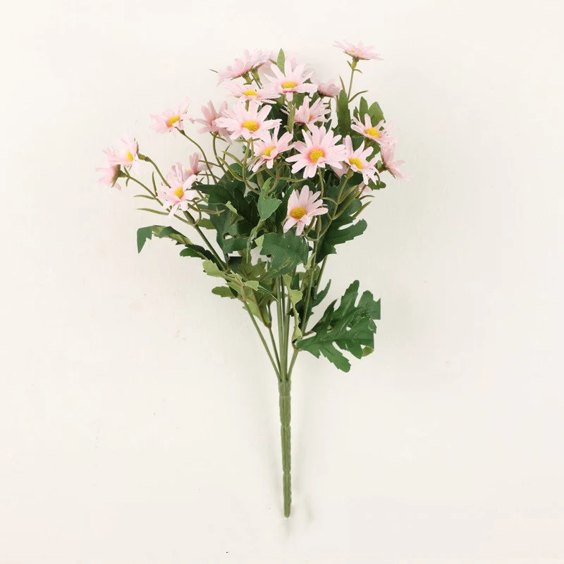 35cm Künstlicher Gänseblümchen-Strauch-Bukett – UV-beständige Künstliche Marguerite Blumen – Künstliche Blumen für Vorplatz, Garten, Terrasse, Pflanztopf und Heimdekoration