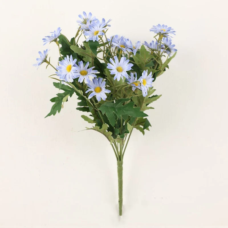 35cm Künstlicher Gänseblümchen-Strauch-Bukett – UV-beständige Künstliche Marguerite Blumen – Künstliche Blumen für Vorplatz, Garten, Terrasse, Pflanztopf und Heimdekoration