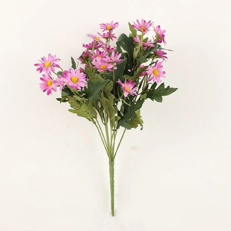 35cm Künstlicher Gänseblümchen-Strauch-Bukett – UV-beständige Künstliche Marguerite Blumen – Künstliche Blumen für Vorplatz, Garten, Terrasse, Pflanztopf und Heimdekoration