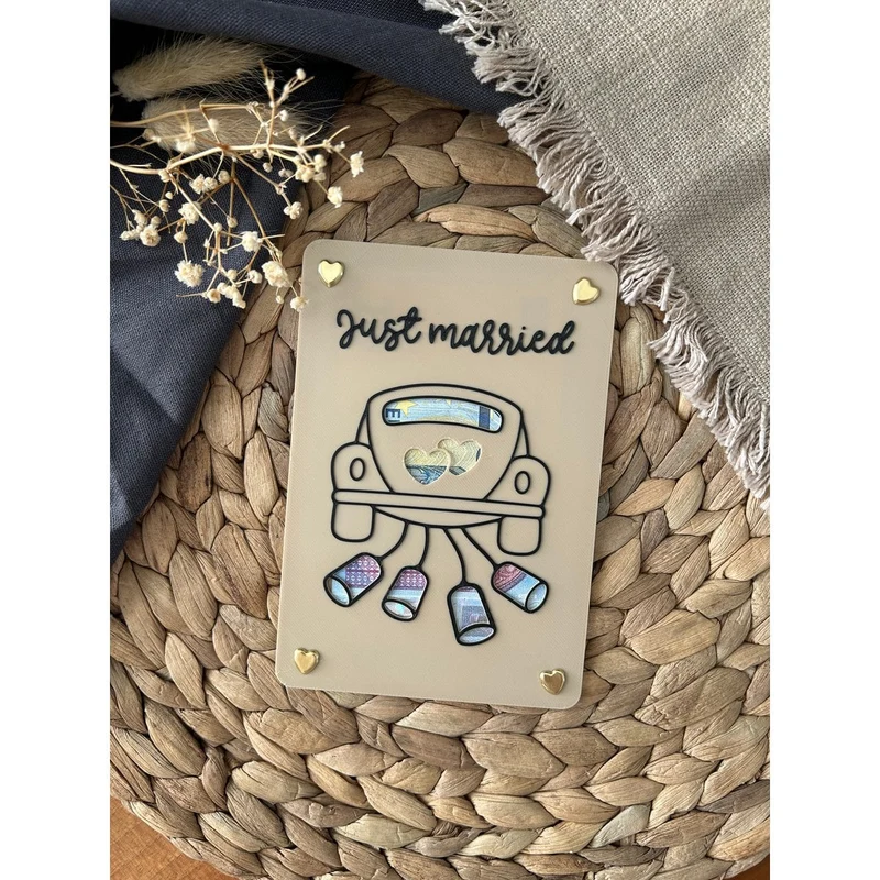 Geldgeschenk Hochzeit - Geldgeschenkkarte für das Brautpaar - Kreative Geschenkidee zur Hochzeit