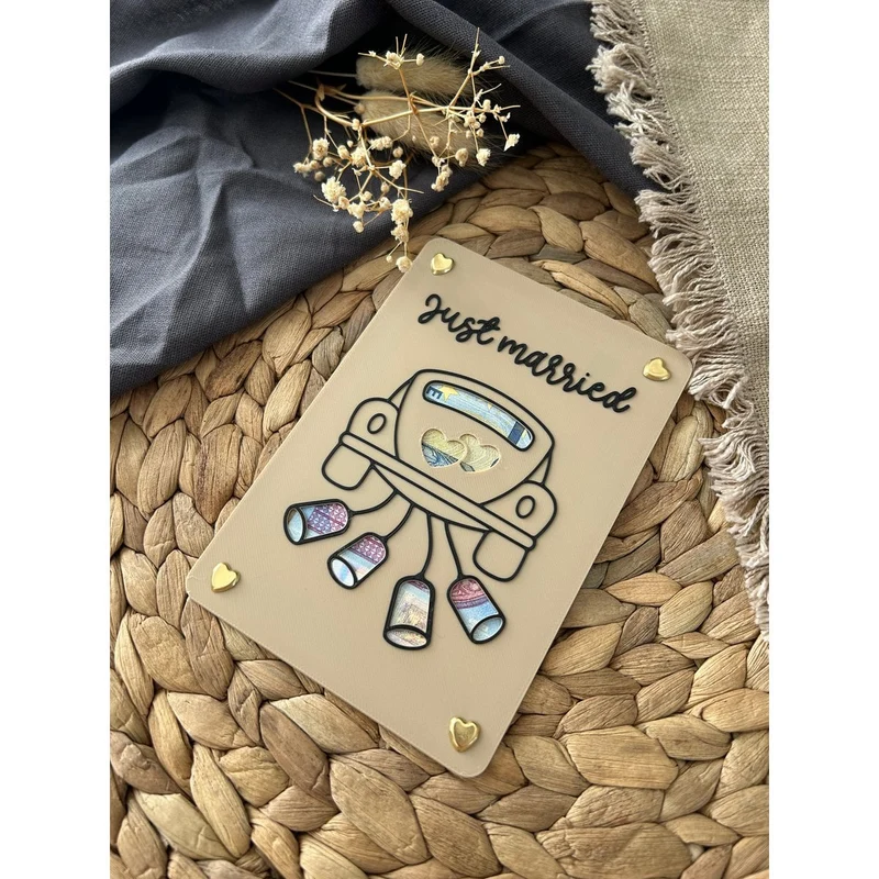 Geldgeschenk Hochzeit - Geldgeschenkkarte für das Brautpaar - Kreative Geschenkidee zur Hochzeit