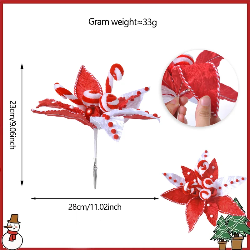 23 Modelle Künstliche Weihnachts-Kiefernnüsse & Beerensteckzweige – Rote & Weiße Beeren, Kiefernnüsse für Weihnachtsbaum, Kränze & Festliche Deko