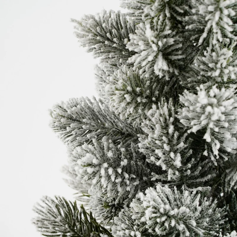Künstlicher Weihnachtsbaum aus Jute – H60 x Ø30 cm – Grün gefrostet