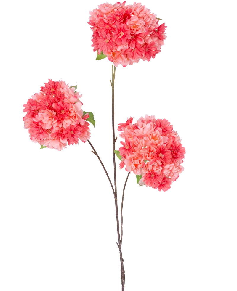 Künstlicher Kirschblütenzweig 85 cm koralle