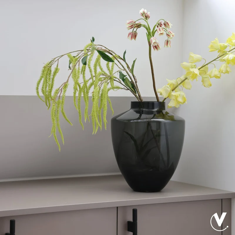 Vase Tugela Grau