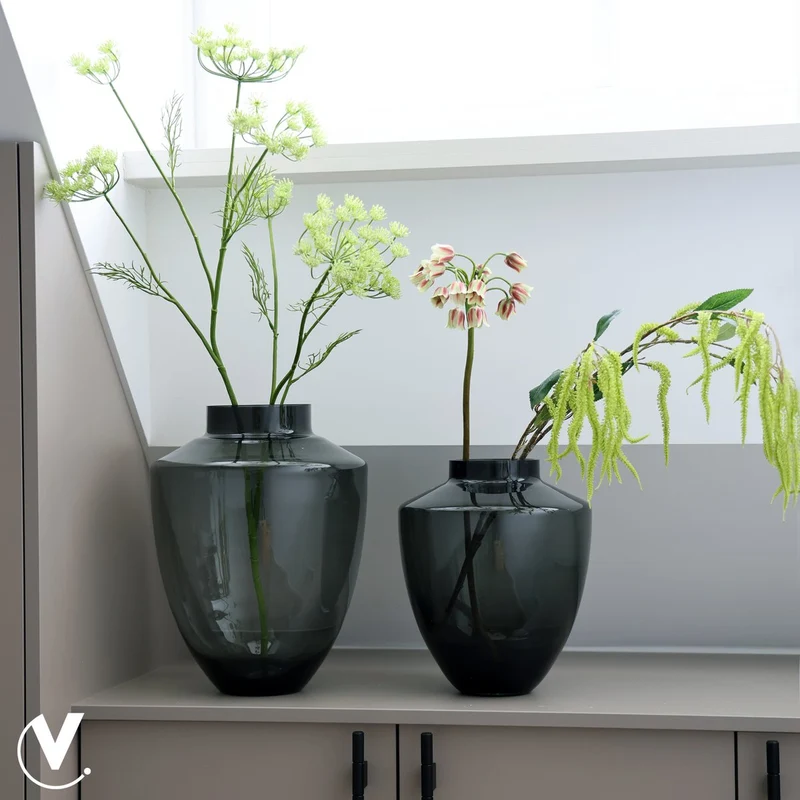 Vase Tugela Grau