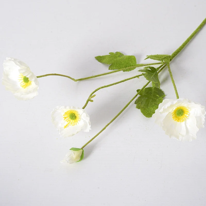 60cm künstliche Mohnblumen Realistische Kunstorchidee für Blumenarrangements, Home Decor, Bürodekoration, Hochzeitszentren, DIY-Projekte