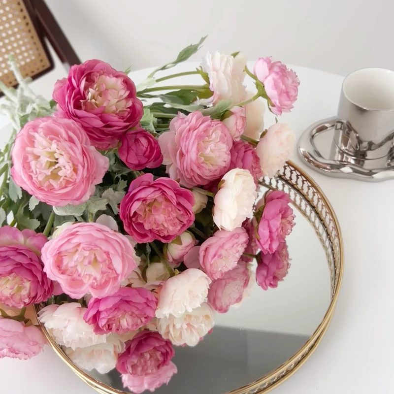 50cm künstliche Pfingstrose Realistische Kunstorchidee für Blumenarrangements, Home Decor, Bürodekoration, Hochzeitszentren, DIY-Projekte