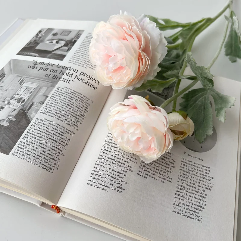 50cm künstliche Pfingstrose Realistische Kunstorchidee für Blumenarrangements, Home Decor, Bürodekoration, Hochzeitszentren, DIY-Projekte