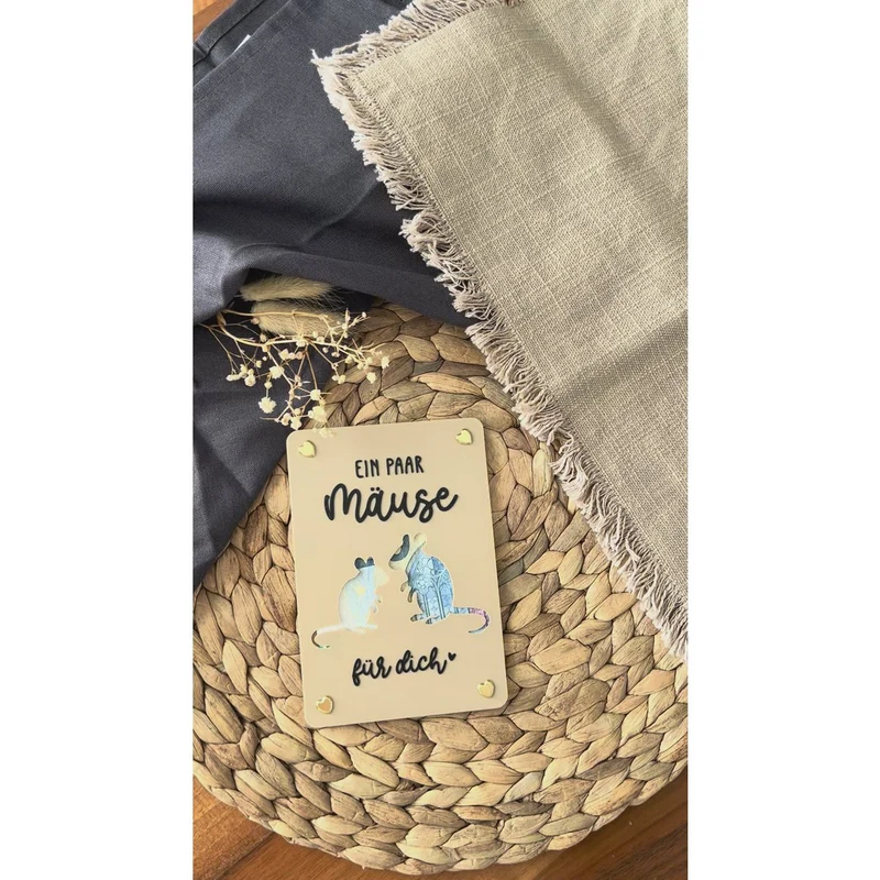 Geldgeschenkkarte „Danke Mäuse“ – charmantes Dankeschön
