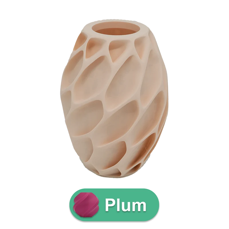 Oruna 3D-Vase – 3D-gedruckte Vase – nachhaltiges PLA – geeignet für künstliche Blumen