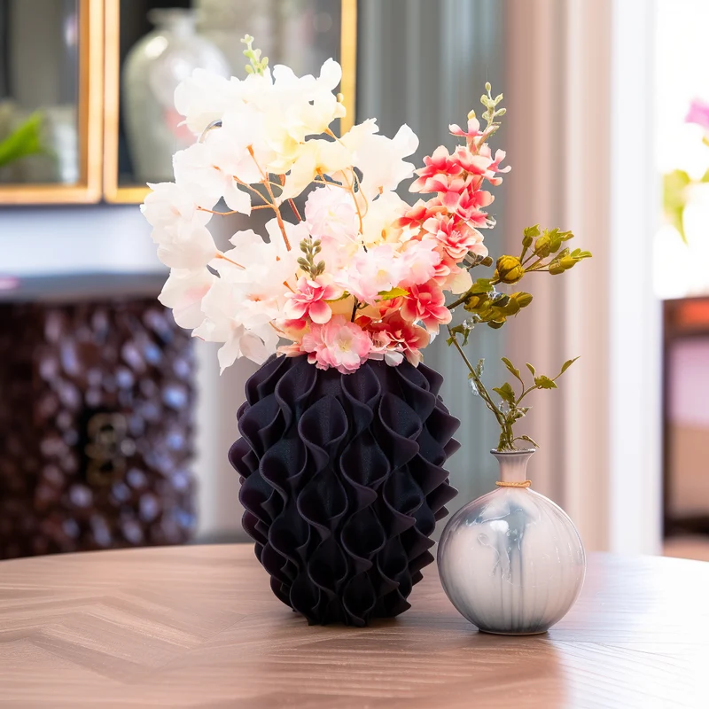 Bluma 3D-Vase – 3D-gedruckte Vase – nachhaltiges PLA – geeignet für künstliche Blumen