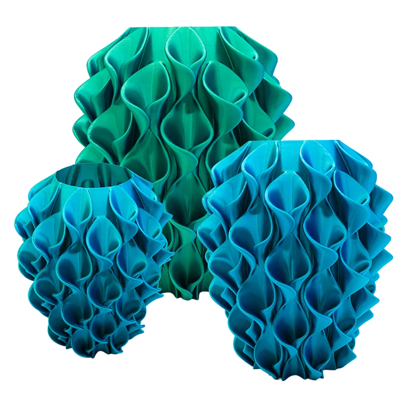 Bluma 3D-Vase – 3D-gedruckte Vase – nachhaltiges PLA – geeignet für künstliche Blumen