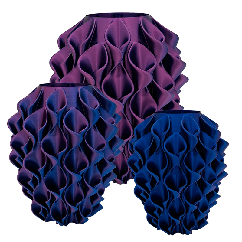 Bluma 3D-Vase – 3D-gedruckte Vase – nachhaltiges PLA – geeignet für künstliche Blumen