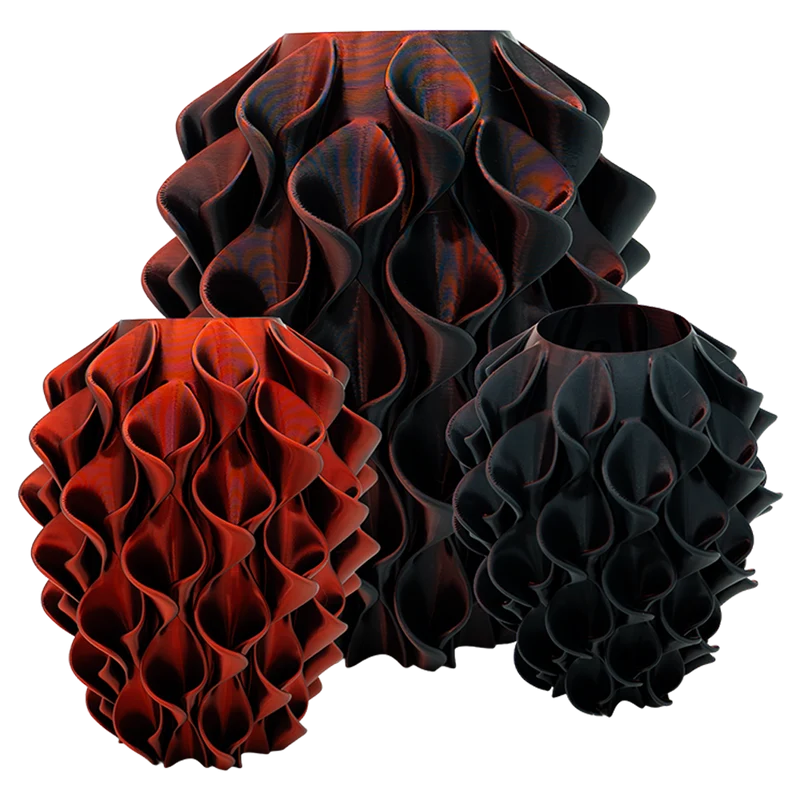 Bluma 3D-Vase – 3D-gedruckte Vase – nachhaltiges PLA – geeignet für künstliche Blumen