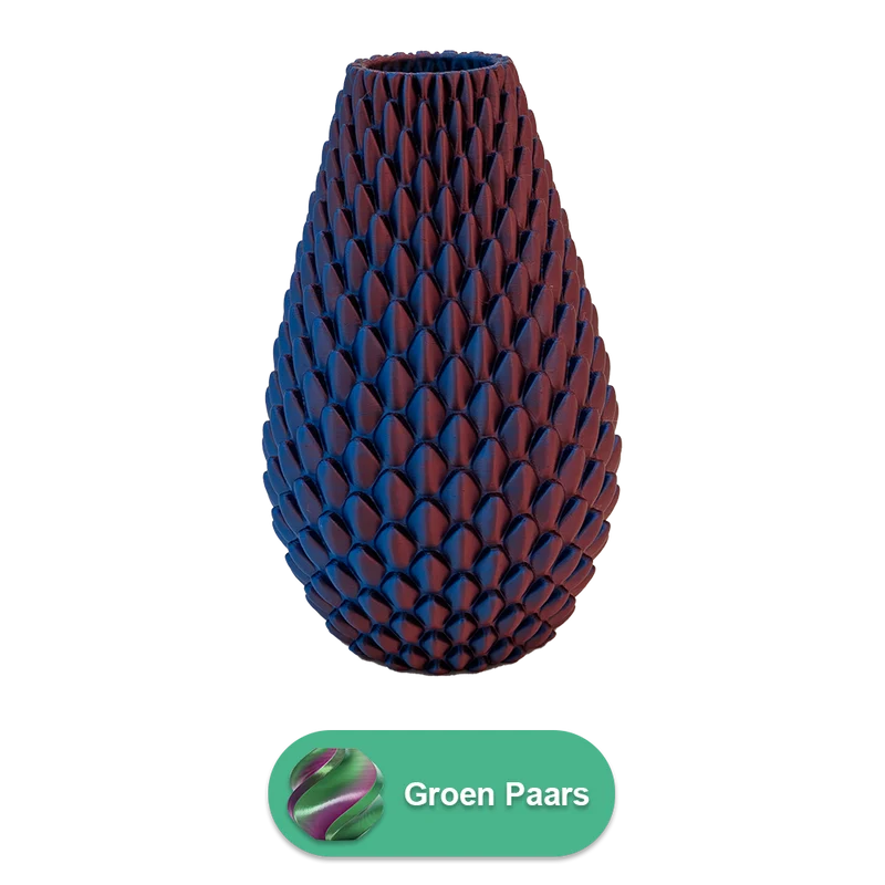 Myraka 3D-Vase – 3D-gedruckte Vase – nachhaltiges PLA – geeignet für künstliche Blumen