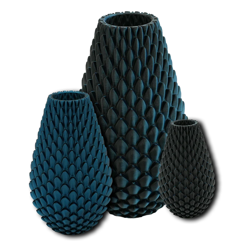 Myraka 3D-Vase – 3D-gedruckte Vase – nachhaltiges PLA – geeignet für künstliche Blumen