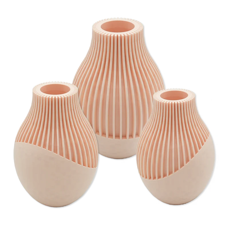 Ayra 3D-Vase – 3D-gedruckte Vase – nachhaltiges PLA – geeignet für künstliche Blumen
