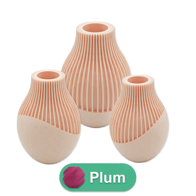 Ayra 3D-Vase – 3D-gedruckte Vase – nachhaltiges PLA – geeignet für künstliche Blumen
