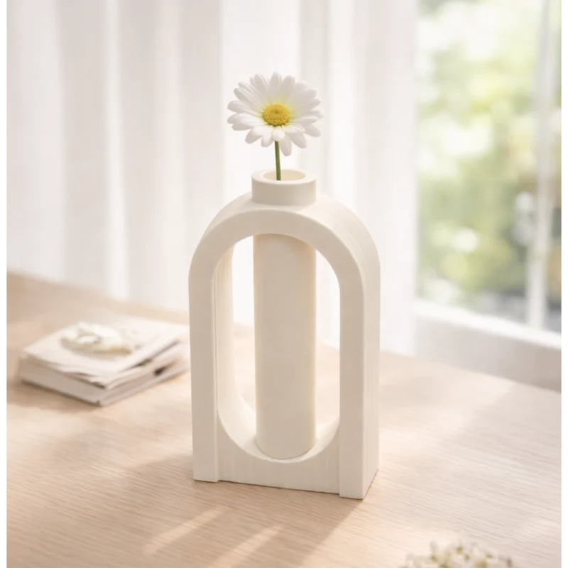 Amora 3D-Vase – 3D-gedruckte Vase – nachhaltiges PLA – geeignet für künstliche Blumen