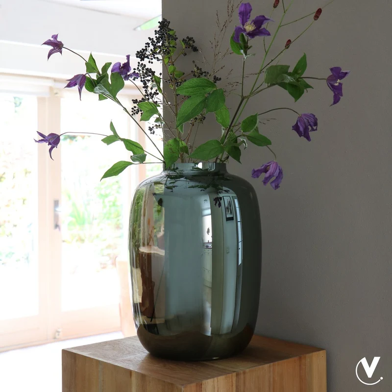Vase Artic Glanzgrau