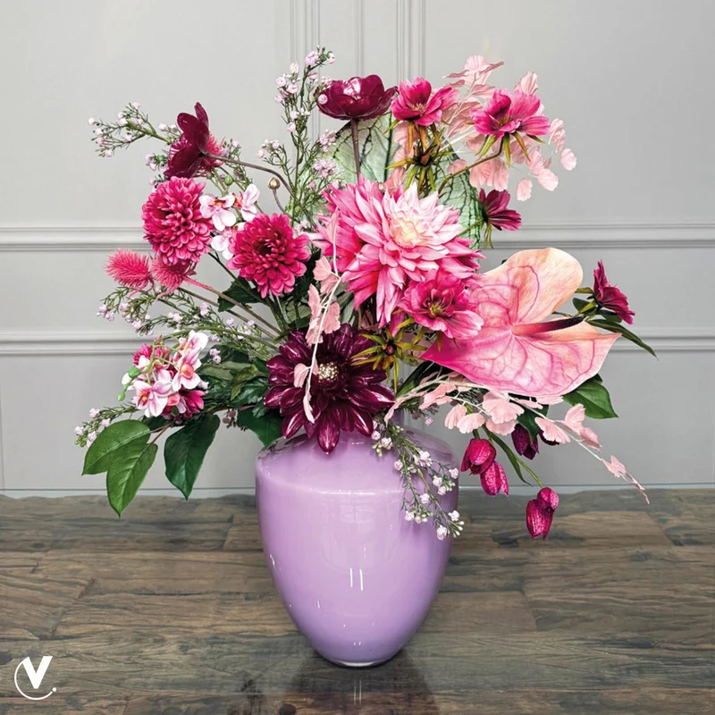 Vase Tugela Hellrosa