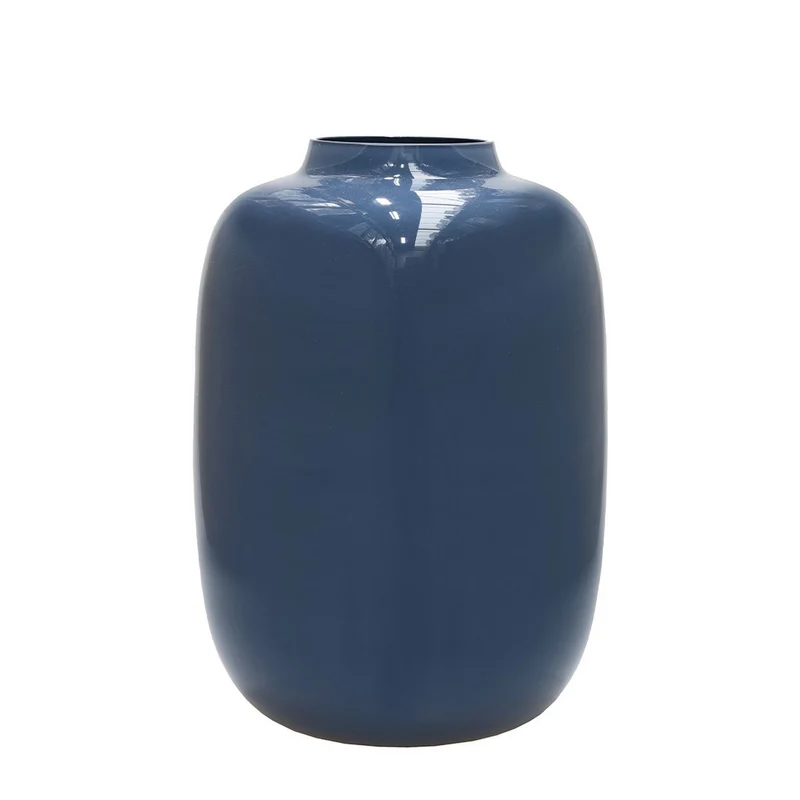 Vase Artic dunkelblau-grau