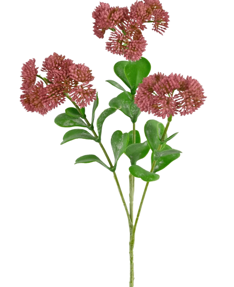 Künstlicher Zweig Sedum 56 cm rosa
