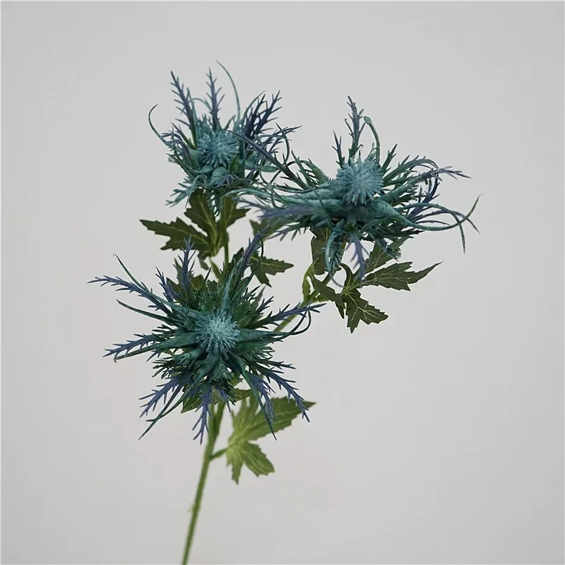 66 cm künstliche Eryngium-Blüten Rustikale Dekoration für Wohnzimmer & Garten