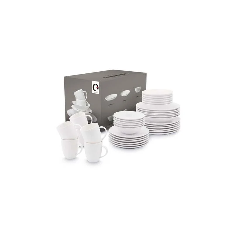 Set/36 Geschirr Rohweiß