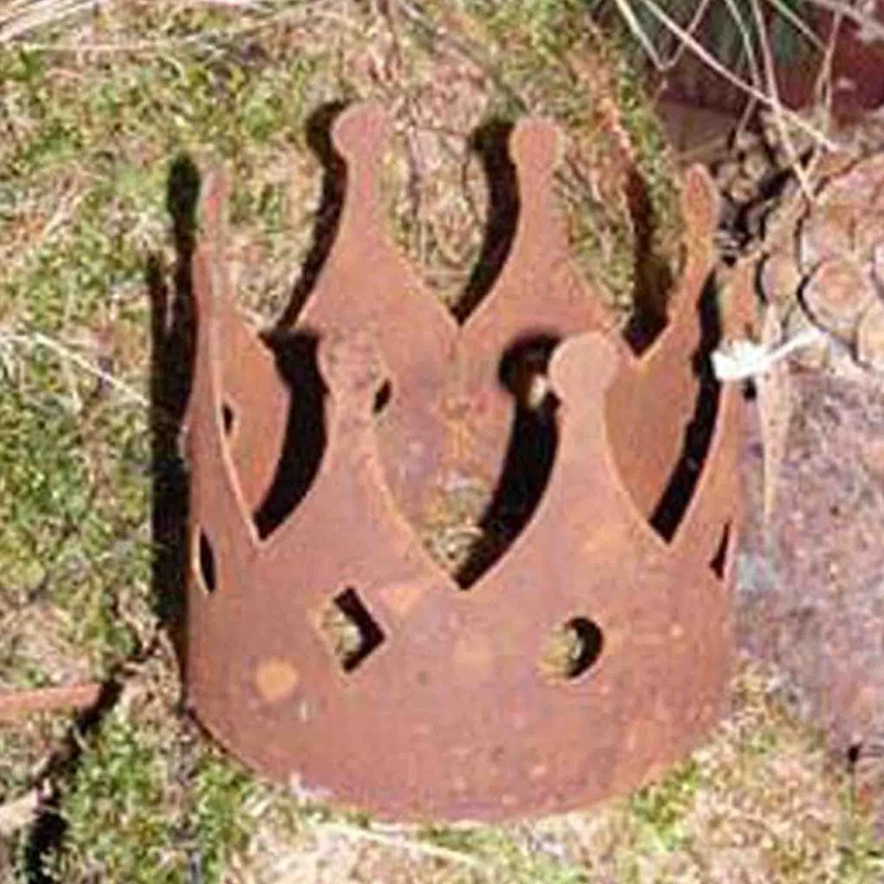 Rost Deko Kronen in verschiedenen Größen | Edelrost Gartendeko aus Metall