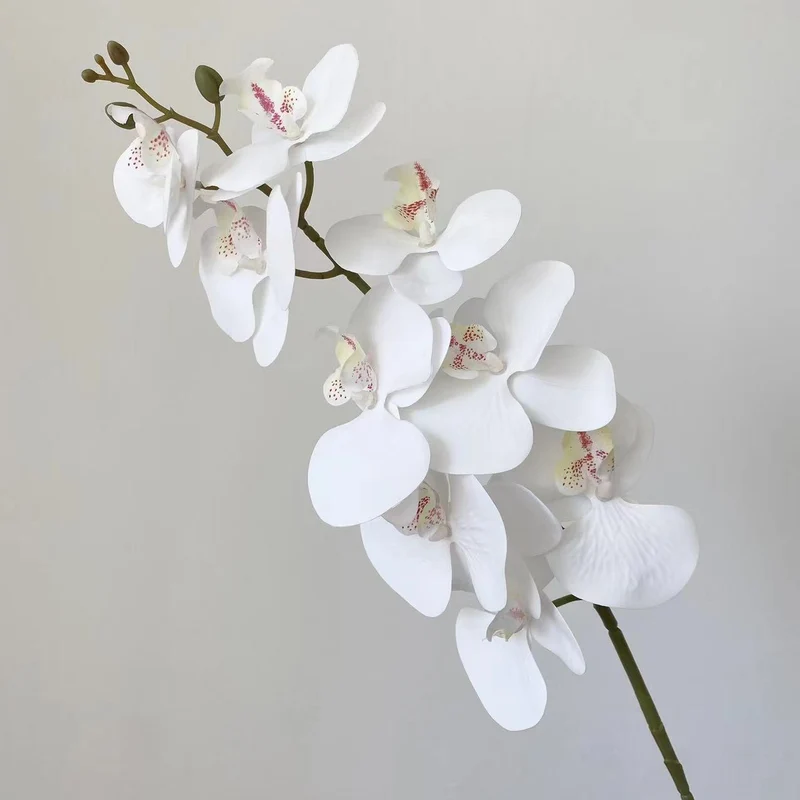 100cm künstliche Phalaenopsis Orchideen – Realistische Kunstorchidee für Blumenarrangements, Home Decor, Bürodekoration, Hochzeitszentren, DIY-Projekte