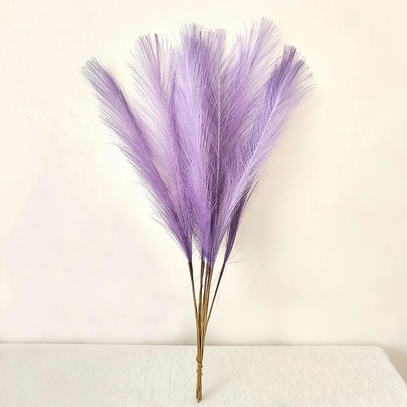 10 Stängel pro Bündel 55cm künstliches Pampasgras Schilf – Realistisches Kunstpflanzen für Arrangements, Home Decor, Wohnraumgestaltung & DIY-Dekoprojekte