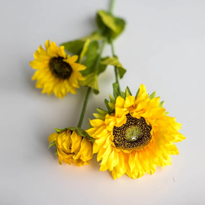 60cm künstliche Sonnenblumen - Realistische Kunstblume für Blumenarrangements, Home Decor, Hochzeitsbuketen, DIY-Handwerksprojekte